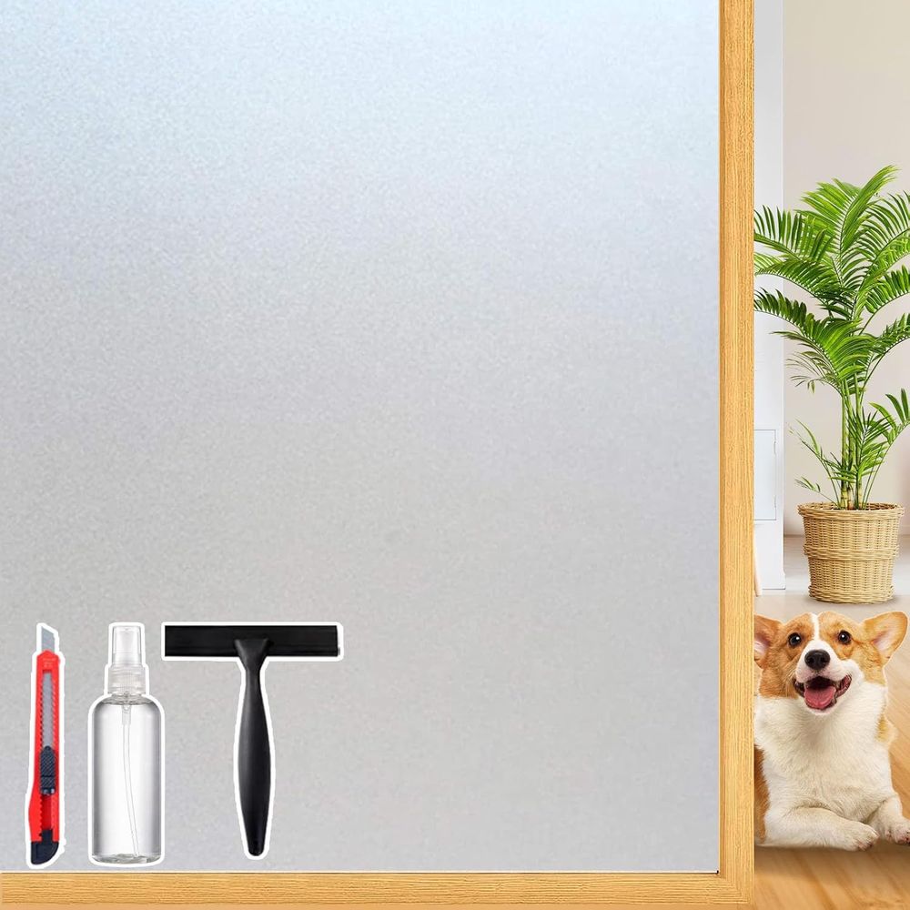 Home Bathroom Window Tint - Dekorative Sichtschutzfolie für Glasfenster, Badezimmerfenster-Tönung oder
