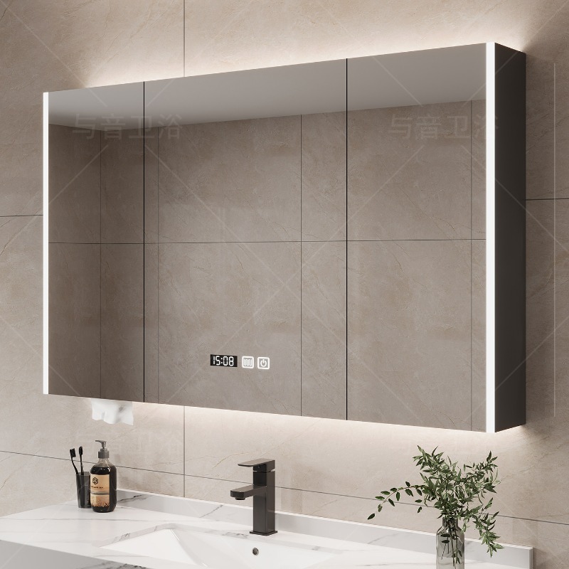 Home Bathroom Accessories - Übermaßgefertigte Badezimmerschrank-Regale, Spiegel-Organizer, Eck-Make-up-Schrank, Moderne Holz-Archivschränke,