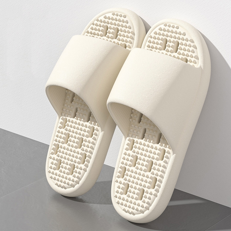 Home Bathroom Size - Damen Sommer-Slipper Rutschfest Schnelltrocknend Dusch-Entwässerungslöcher Weich