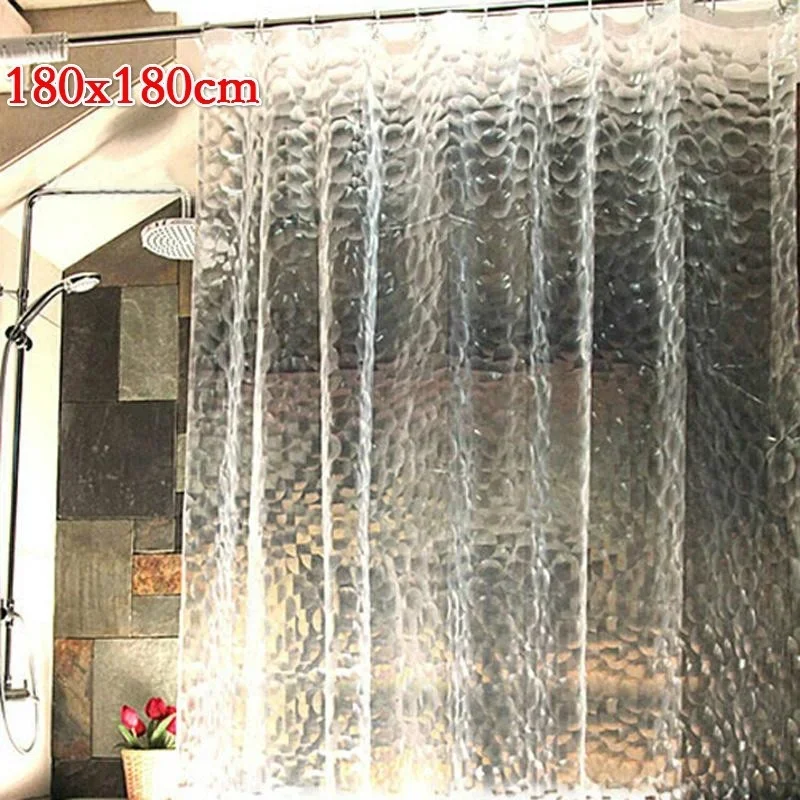 Shower Curtain Liner - 1PCS 180x180cm 3D Badezimmer Bad Duschvorhang