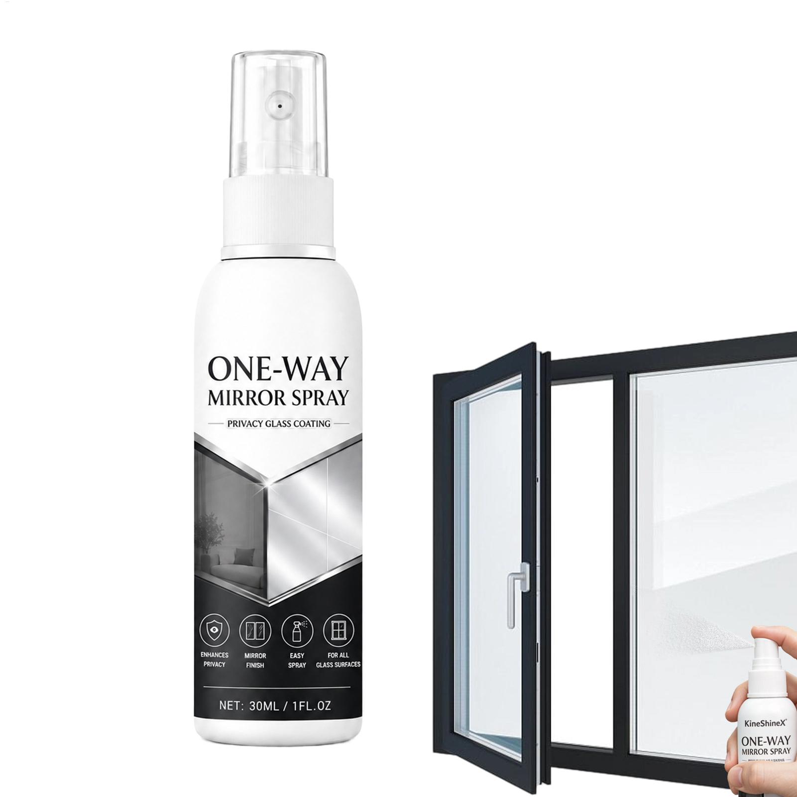 Home Bathroom Window Tint - Spiegeleffekt-Fensterspray 30ml Temporäre Abnehmbare Privatsphäre-Beschichtung Einweg-Glastönung