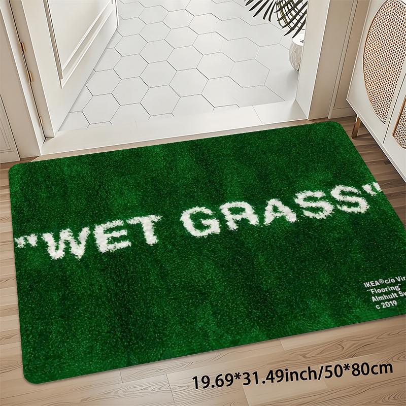 Home Bathroom Floor Mats - VIKAMA Light Luxury WET GRASS Grüne