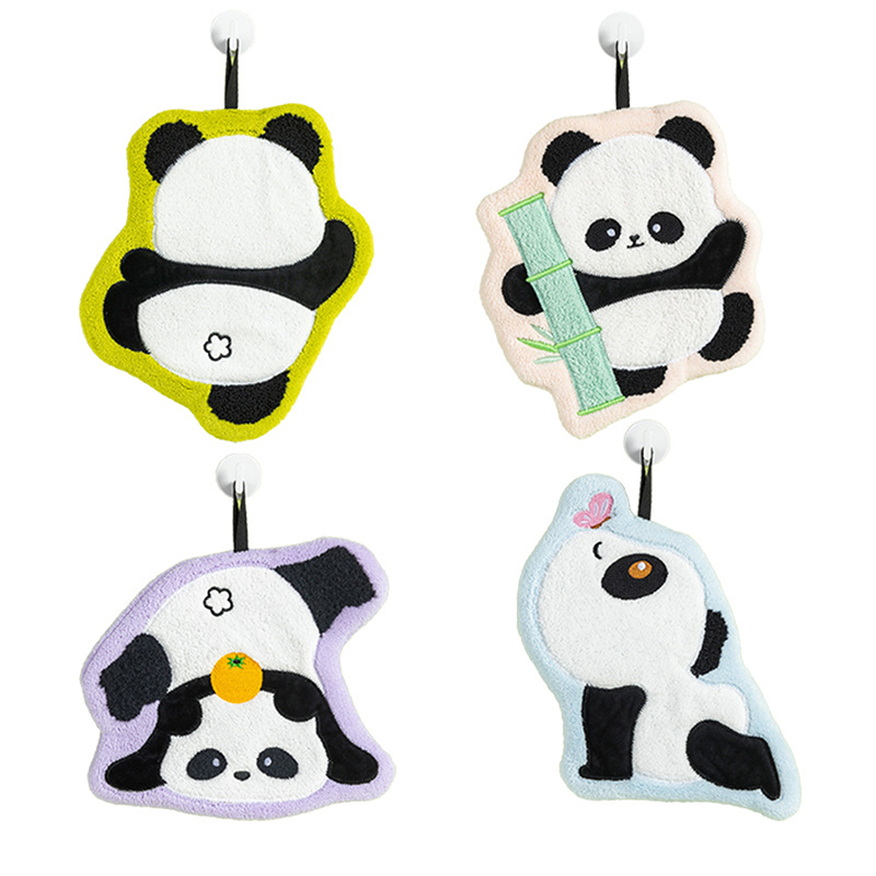Home Bathroom Towels - Niedliches Panda-Handtuch, saugfähiges und schnell trocknendes