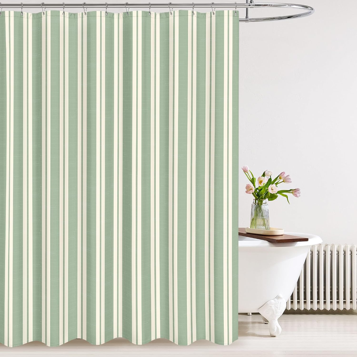 Shower Curtain Liner - Gestreifter Duschvorhang, wasserdichter Vorhang, Badezimmerdekoration mit