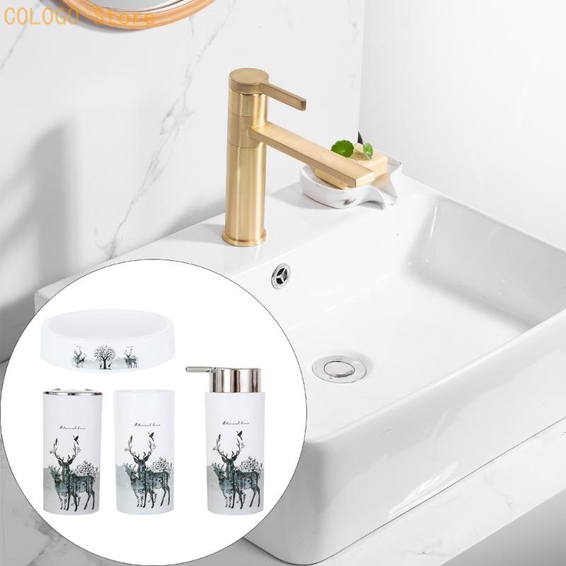 Badezimmerzubehör-Set mit Hirs – Home Essentials Bathroom Accessories Bewertung und Preis