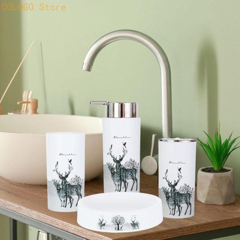 Badezimmerzubehör-Set mit Hirs – Home Essentials Bathroom Accessories Bewertung und Preis