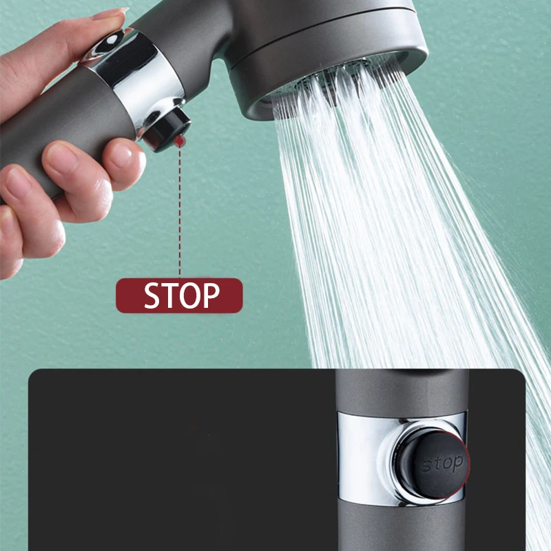 3-Modus-Duschkopf, Hochdruck-D – Home Bathroom Accessories Bewertung und Preis