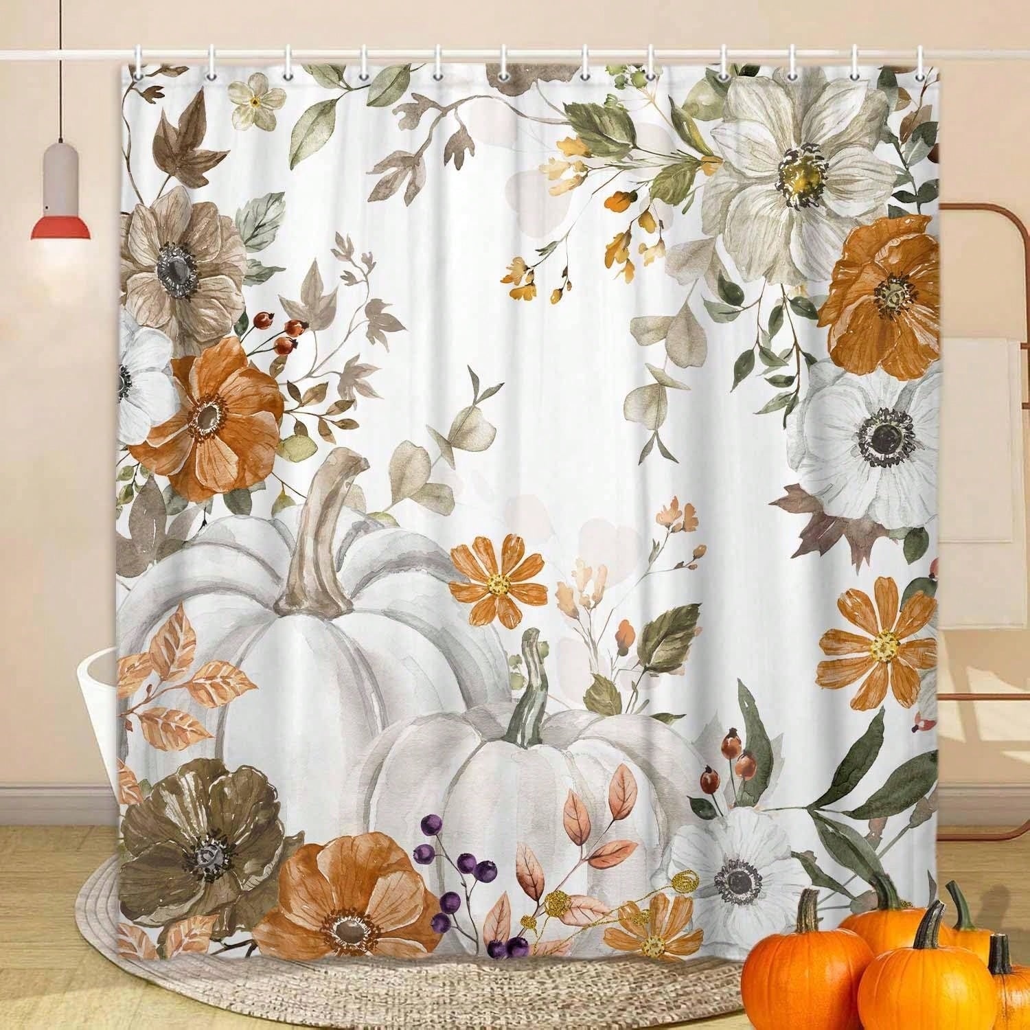 Herbst-Kürbis-Duschvorhang, He – Home Essentials Bathroom Accessories Bewertung und Preis