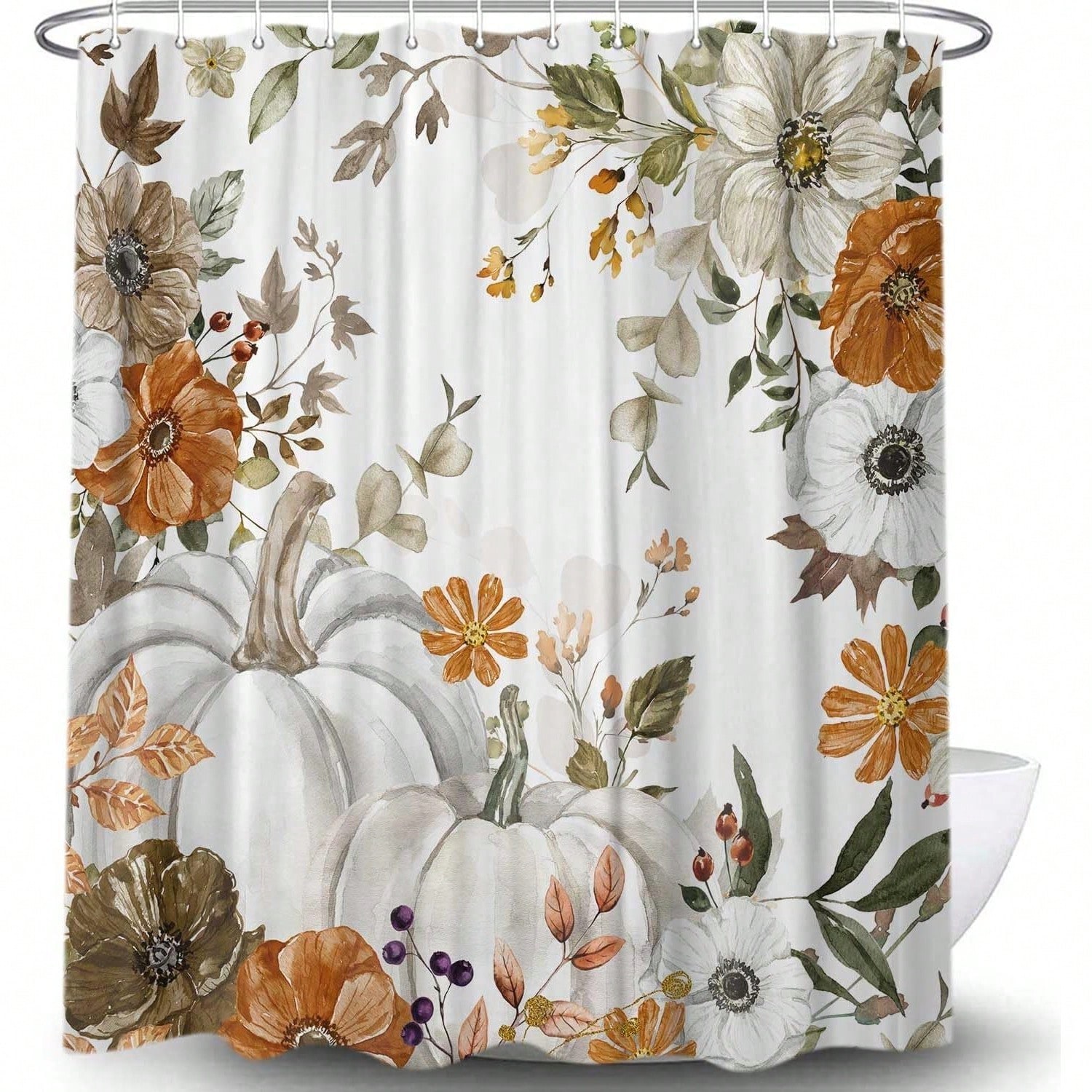 Herbst-Kürbis-Duschvorhang, He – Home Essentials Bathroom Accessories Bewertung und Preis