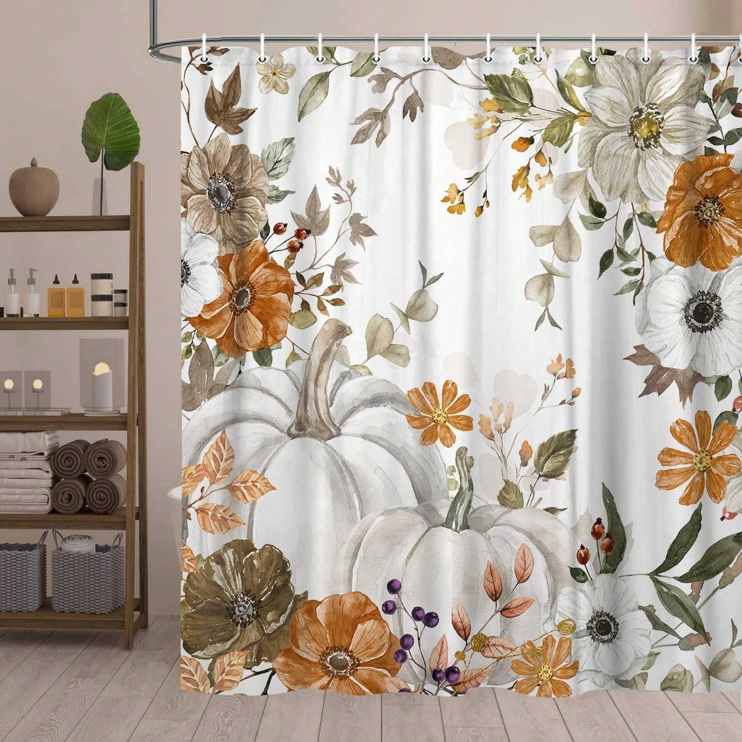 Herbst-Kürbis-Duschvorhang, He – Home Essentials Bathroom Accessories Bewertung und Preis