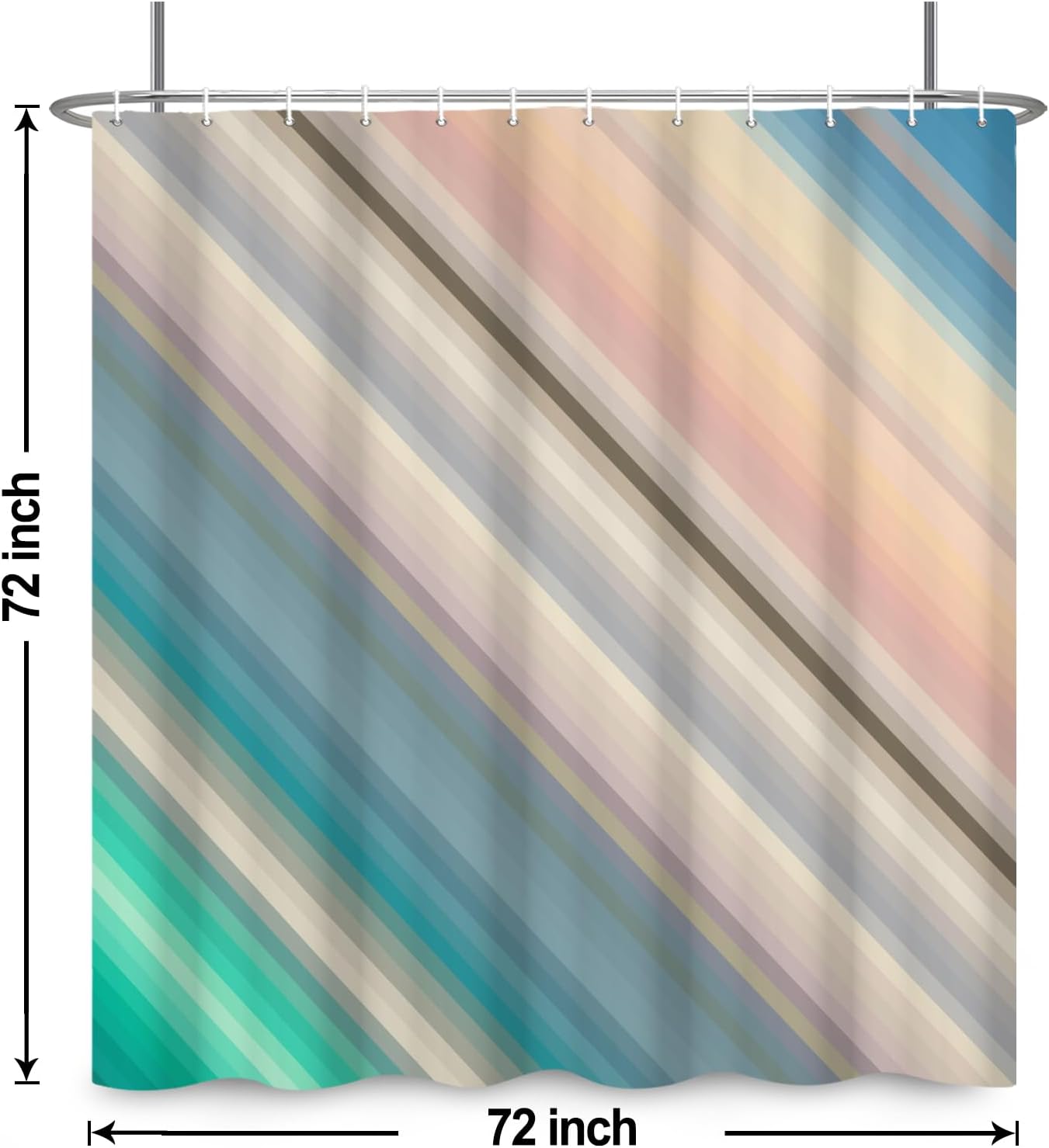 Moderner Abstrakter Gestreifte – Shower Curtain Liner Bewertung und Preis