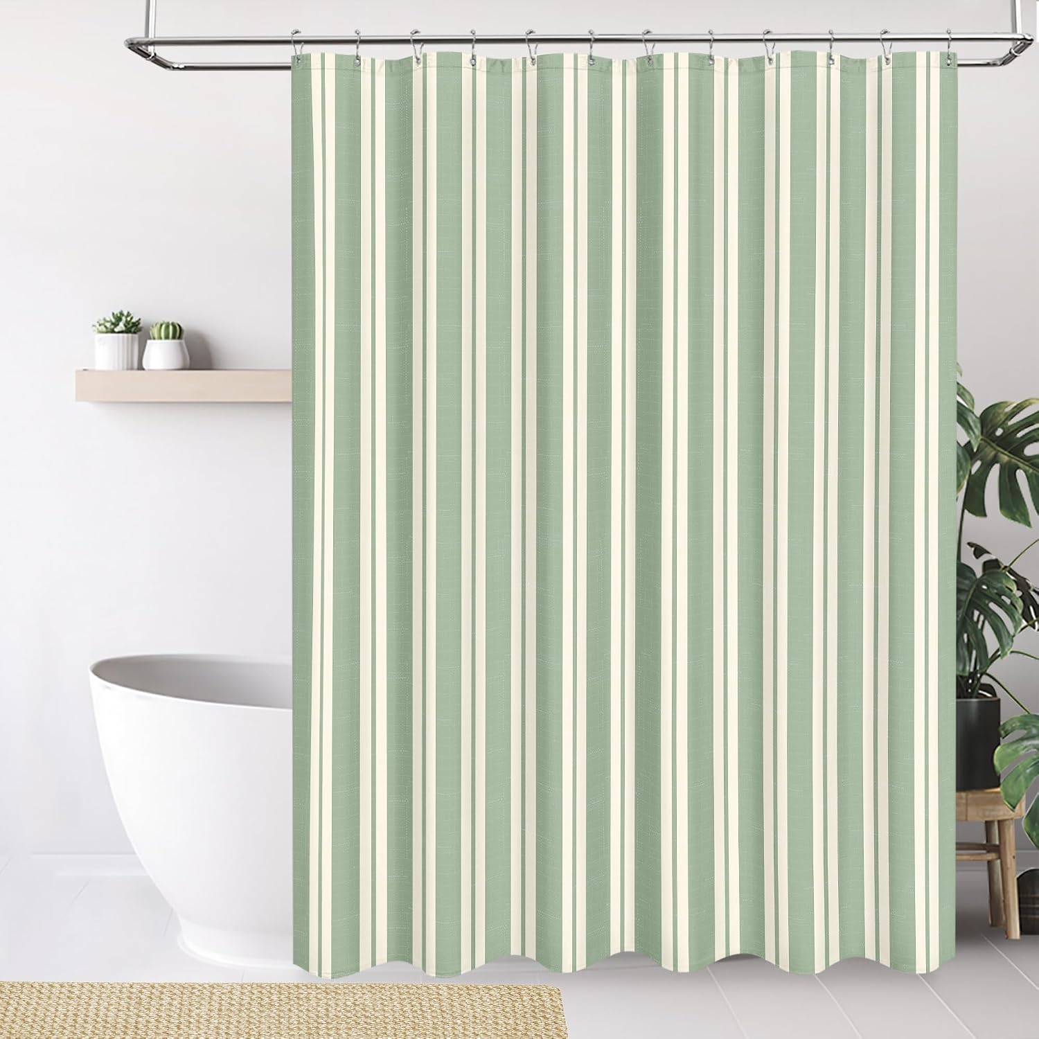 Gestreifter Duschvorhang, wass – Shower Curtain Liner Bewertung und Preis